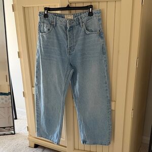 Free People Light Blue Women's Relaxed Jeans